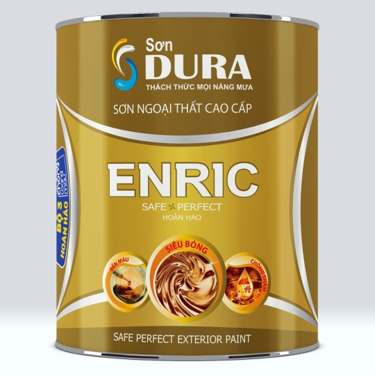  Enric Hoàn Hảo - Sơn ngoại thất Chống Loang Màu, Chống Sọc Đen 5L