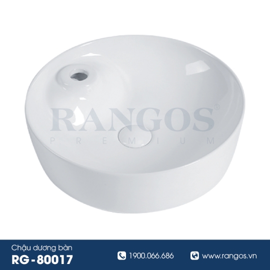 CHẬU RỬA LAVABO ĐẶT BÀN RANGOS RG-80017