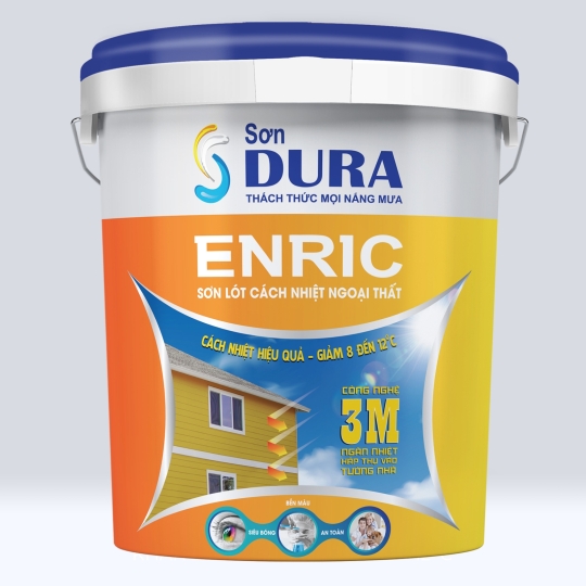  Enric Sơn lót Cách Nhiệt - Sơn lót Kháng Muối Kiềm, Chống loang màu, Chống bong tróc 5L