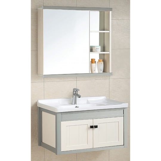 Bộ Tủ Gương Lavabo Nhôm Gama Cao Cấp GMLT608