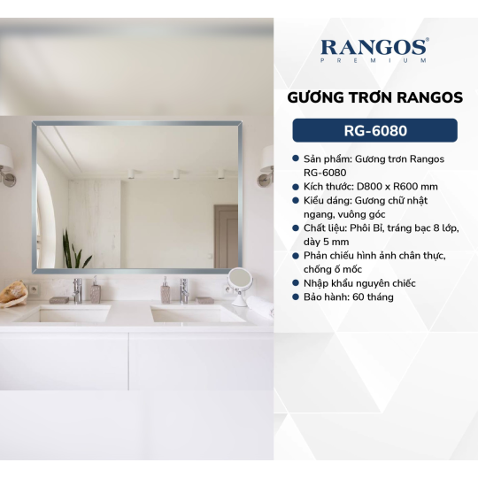 GƯƠNG TRƠN RANGOS RG-608